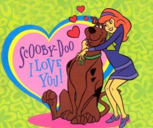 yapboz Daphne Scooby Doo kucaklayan